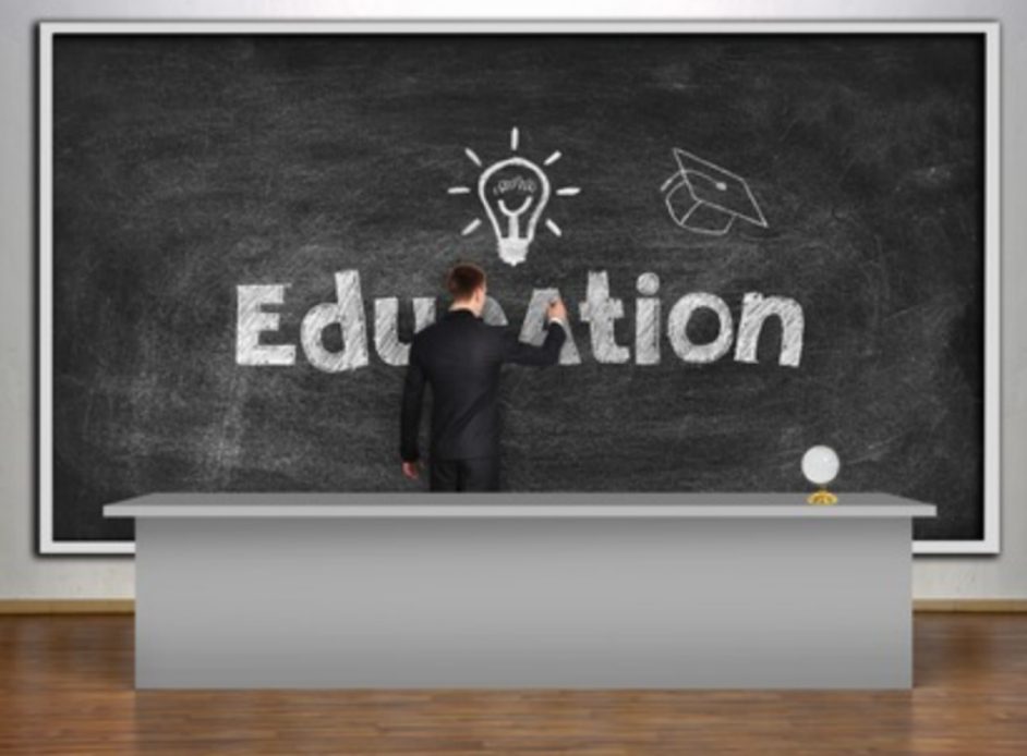 Education concept blackboard